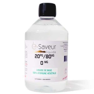 Baza 20PG / 80VG 500ml / 1L - e-Saveur