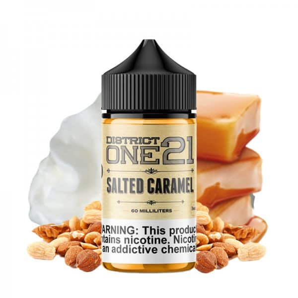 District One21 Salted Caramel 0mg 50ml - Five Pawns