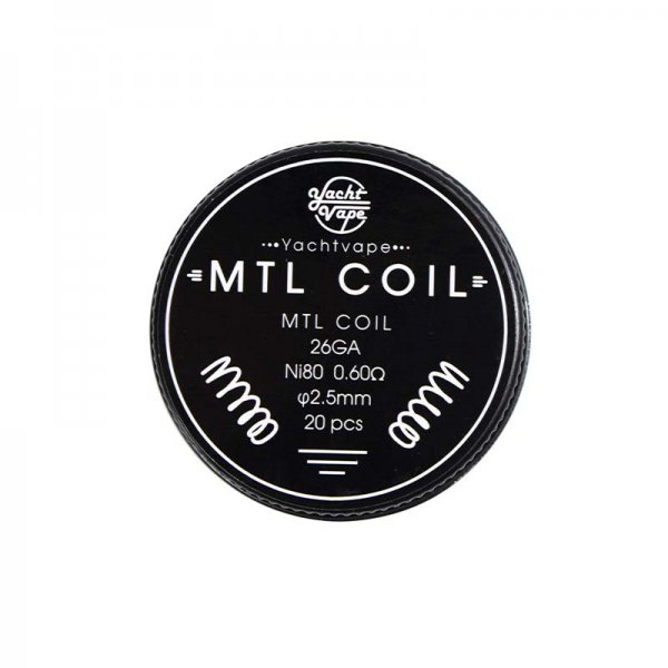 Mtl Coil 26GA ni80 0.6Ω 2.5mm (20kom) - Yachtvape