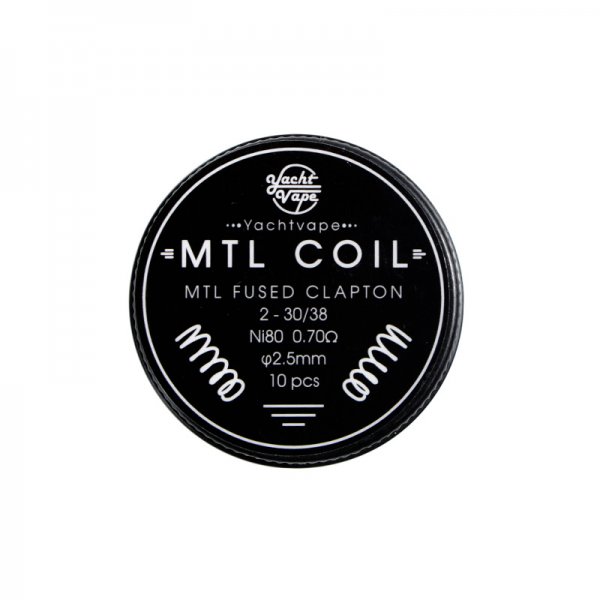 Mtl Fused Clapton 2-30/38 Ni80 0.7Ω 2.5mm (10kom) - Yachtvape