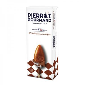 Case of 10 Caramel Flavor Lollipops (10kom) - Pierrot Gourmand