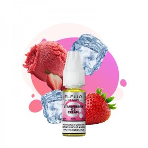 Strawberry Ice Cream Nic Salt 10ml - Elfliq by Elf Bar