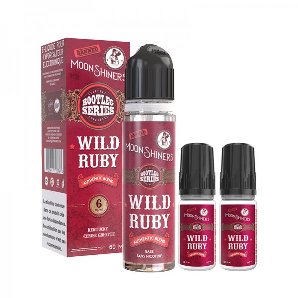 Wild Ruby 0mg 40ml + 2 Booster 10ml - Bootleg Series by MoonShiners