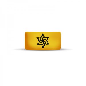 Vape Band Yellow Star Logo 22 to 26mm (10pcs)