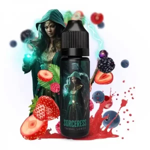 sorceress 0mg 50ml triple red fruits tribal lords by tribal force