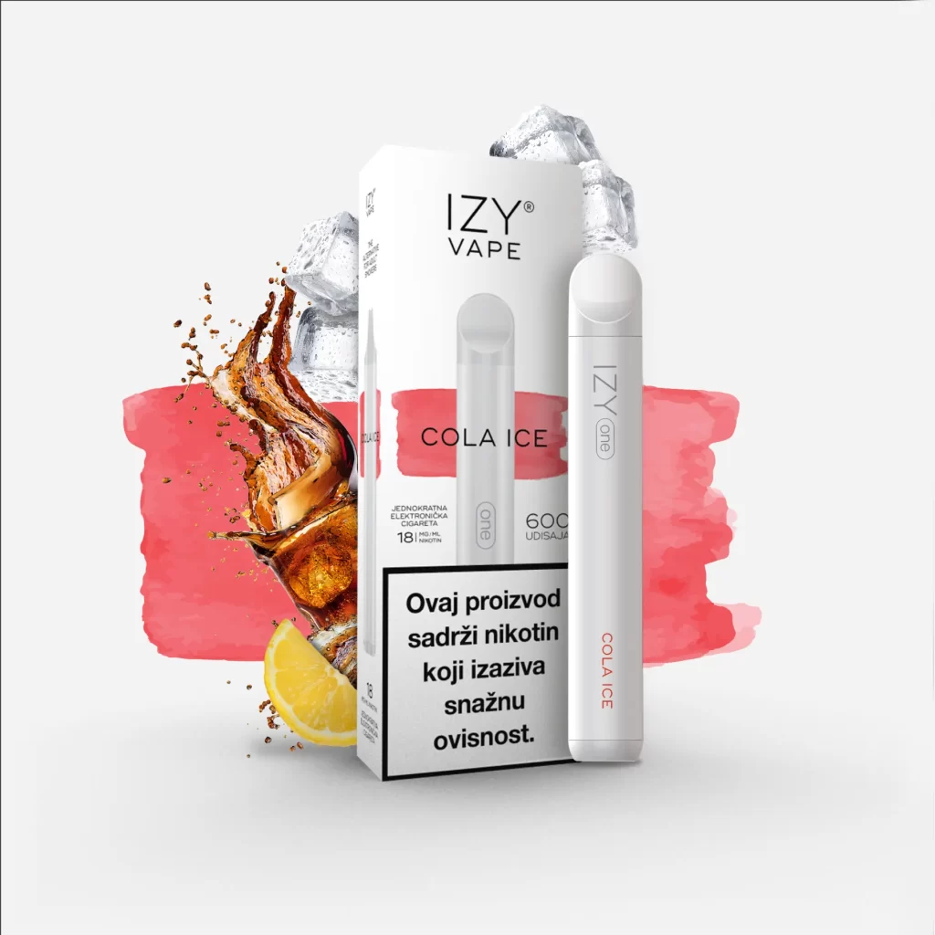 IZY One - Cola Ice 18 mg je odličan izbor za one koji traže praktičnost, jednostavnost i užitak u svijetu elektroničkih cigareta.