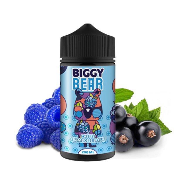 Blackcurrant Blue Raspberry 0mg 200ml - Biggy Bear